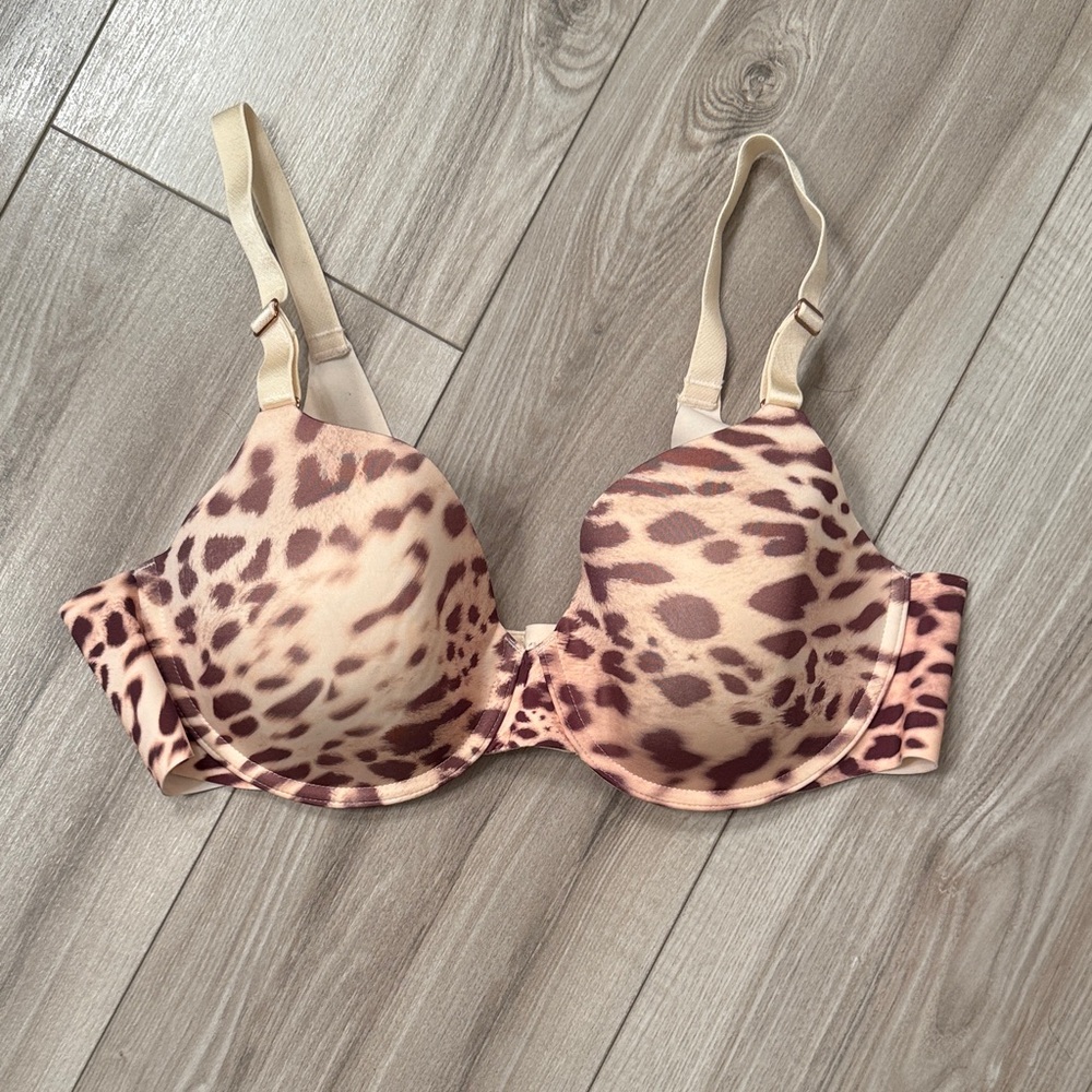 Soma Tan and Brown Animal Print Bra - 40B